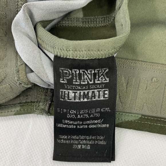 Victoria Secret Pink Camouflage Sports Bra And Running Shorts Set Size Small - Picture 10 of 16